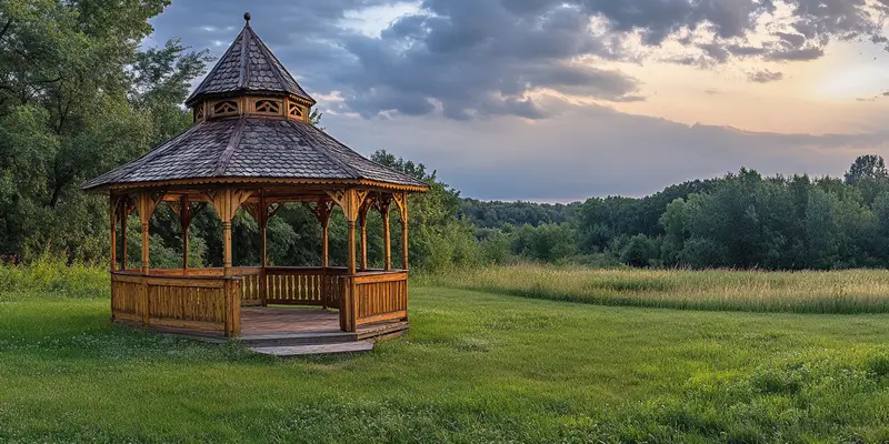 Jaki kolor altany na działce?