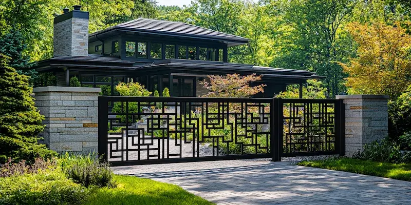 Metallzaun aus Polen